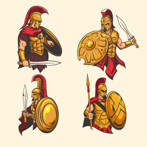 طرح لایه باز کاراکتر جنگو در حالت های متفاوت