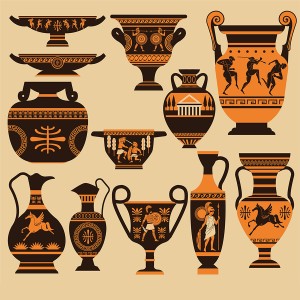 طرح لایه باز ظروف و وسایل قدیمی