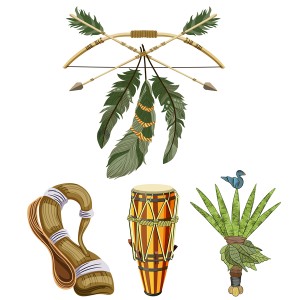 طرح لایه باز تیر و کمان و طبل