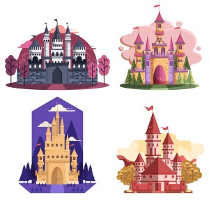 طرح لایه باز قلعه و ساختمان های قدیمی