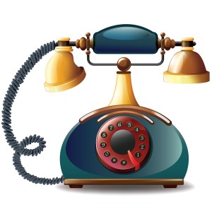 طرح لایه باز و وکتور تلفن کلاسیک قدیمی