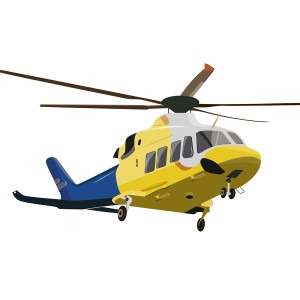 طرح لایه باز هلی کوپتر در حال پرواز