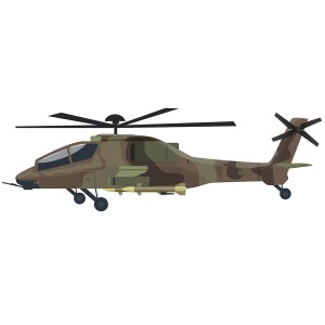 طرح لایه باز و وکتور هلی کوپتر جنگی