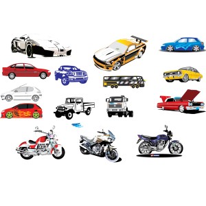 طرح لایه باز وکتور انواع ماشین سواری و موتور سیکلت