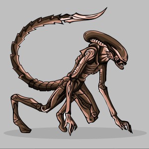 طرح رایگان کاراکتر موجود فضایی تخیلی