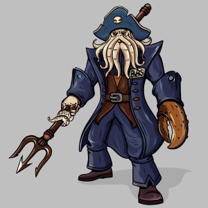 دانلود لایه باز کاراکتر تخیلی موجود دریای