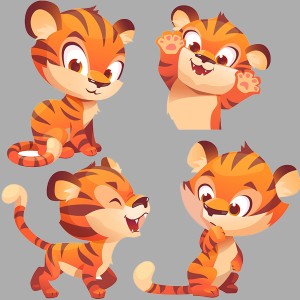 طرح لایه باز حیوانات در حالت های مختلف