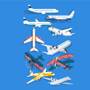 طرح لایه باز انواع هواپیمای مسافر بری