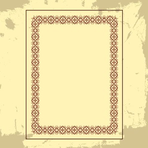 طرح لایه باز و وکتور قاب اسلیمی