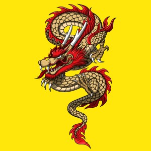 طرح لایه باز و وکتور اژدها