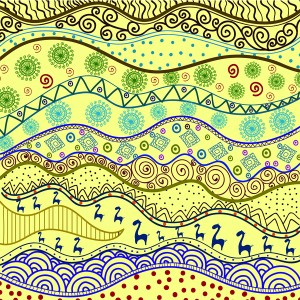 طرح لایه باز پترن اشکال هندسی