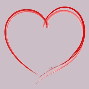 طرح لایه باز وکتور قلب قرمز رنگ عاشقانه با کیفیت ب