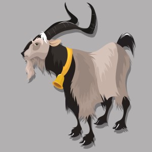 طرح لایه باز کاراکتر بز شاخ دار