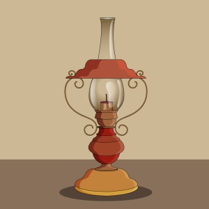 طرح لایه باز وکتور آیکن فانوس نفتی