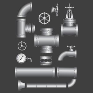 طرح لایه باز وکتور لوله و اتصالات نفتی پالایشگاهی