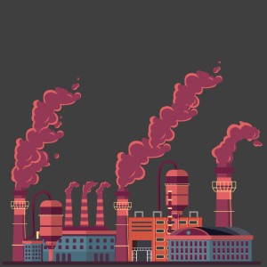 طرح لایه باز وکتور کارخانه در حال کار