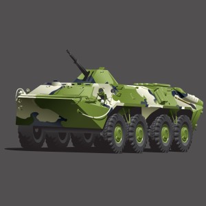 طرح لایه باز وکتور نفربر جنگی چرخ دار