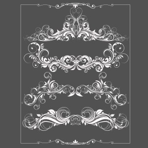 طرح رایگان وکتور قاب و گل های اسلیمی اسلامی