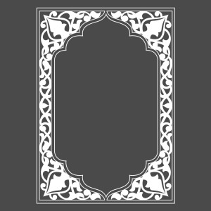 طرح لایه باز وکتور قاب اسلامی عربی با کیفیت بالا