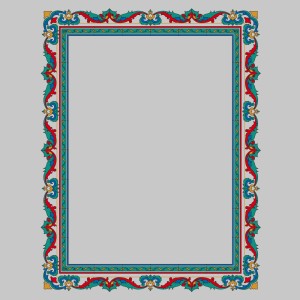 طرح لایه باز وکتور قاب ایرانی اسلامی عربی