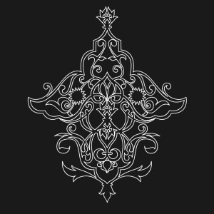 طرح لایه باز وکتور گل ها اسلیمی اسلامی عربی