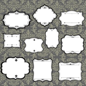 طرح لایه باز وکتور مجموعه قاب های قدیمی با کیفیت