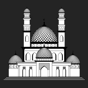 طرح لایه باز وکتور مسجد عبادت گاه با کیفیت بالا