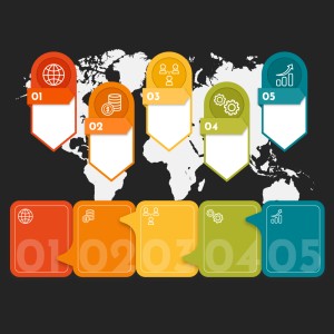 لایه باز اینفوگرافی تجاری با کیفیت بالا