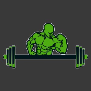 طرح لایه باز وکتور آرم باشگاه بدن سازی