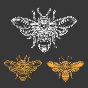 طرح لایه باز وکتور زنبور عسل با کیفیت بالا