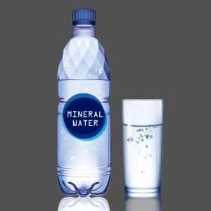 طرح لایه باز وکتور بطری آب معدنی با کیفیت بالا