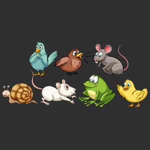 طرح لایه باز وکتور رایگان کاراکترهای خزندگان موش