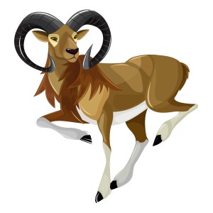 طرح لایه باز وکتور کاراکتر گوزن شاخدار با کیفیت