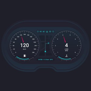 طرح لایه باز وکتور کیلومتر شمار سرعت سنج