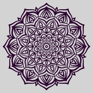طرح لایه باز وکتور ماندالا خطی با کیفیت بالا