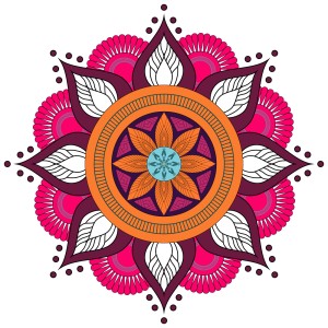 طرح وکتور لایه باز ماندالا با کیفیت بالا