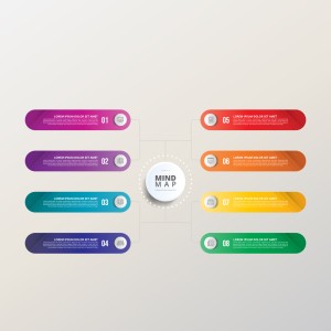 طرح لایه باز وکتور اینفوگرافیک مدرن با کیفیت بالا