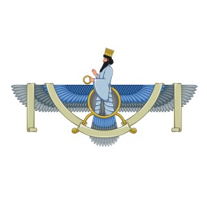 لایه باز وکتور نماد باستانی فروهر هخامنشی