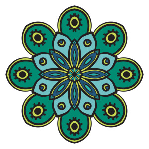 طرح لایه باز وکتور ماندالا با کیفیت بالا