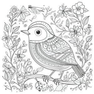 طرح لایه باز وکتور پرنده گنجشک اسلیمی