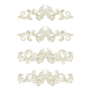 طرح لایه باز وکتور گل و بوته اسلیمی اسلامی ایرانی