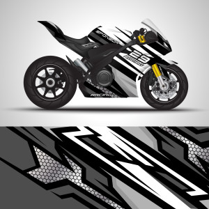 طرح رایگان لایه باز موتور سیکلت اسپرت