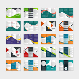 طرح لایه باز وکتور مجموعه پوسترهای تبلیغاتی