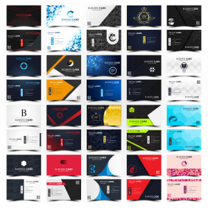طرح لایه باز وکتور مجموعه کارت ویزیت با کیفیت بالا