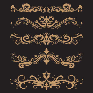 طرح لایه باز مجوعه گل های هدر اسلیمی عنوان