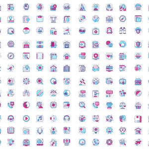 طرح رایگان لایه باز 280 آیکن های مختلف با کیفیت