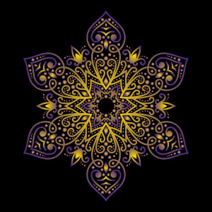 طرح لایه باز ماندالا اسلیمی با کیفیت بالا