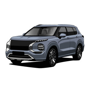 طرح لایه باز ماشین شاسی بلند با کیفیت بالا