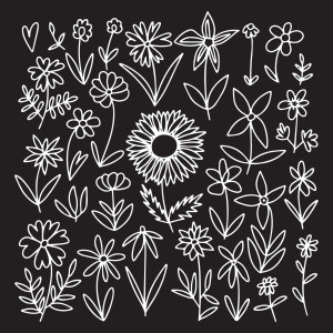 طرح لایه باز وکتور مجموعه گل های اسلیمی