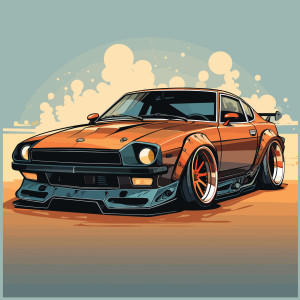 طرح لایه باز ماشین مسابقه ای با کیفیت بالا